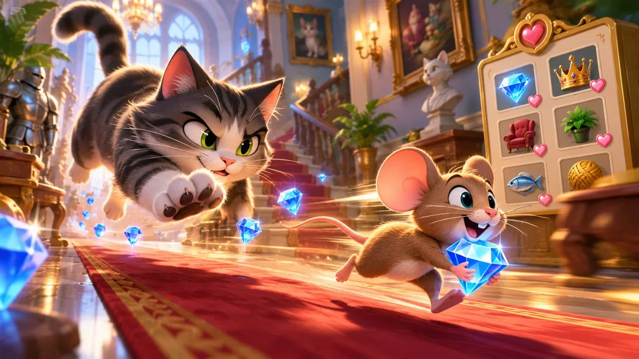 Ilustrasi Diamond Tom and Jerry Chase