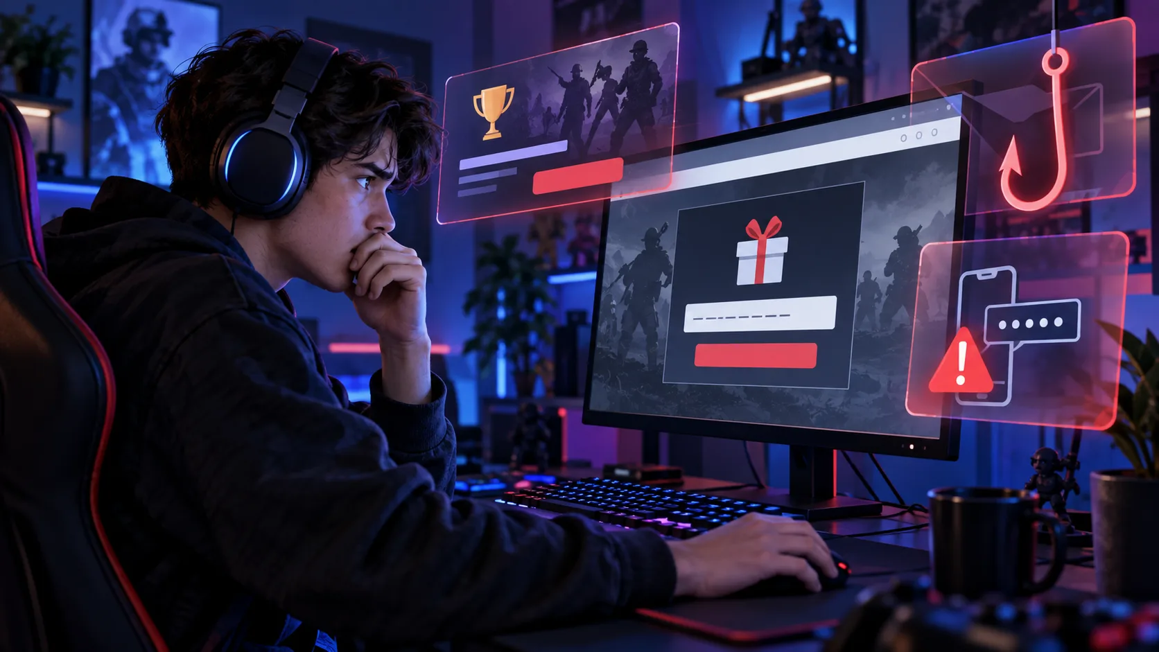 Ilustrasi 7 Modus Phishing Gamer yang Sering Menyamar sebagai Redeem Code dan Turnamen
