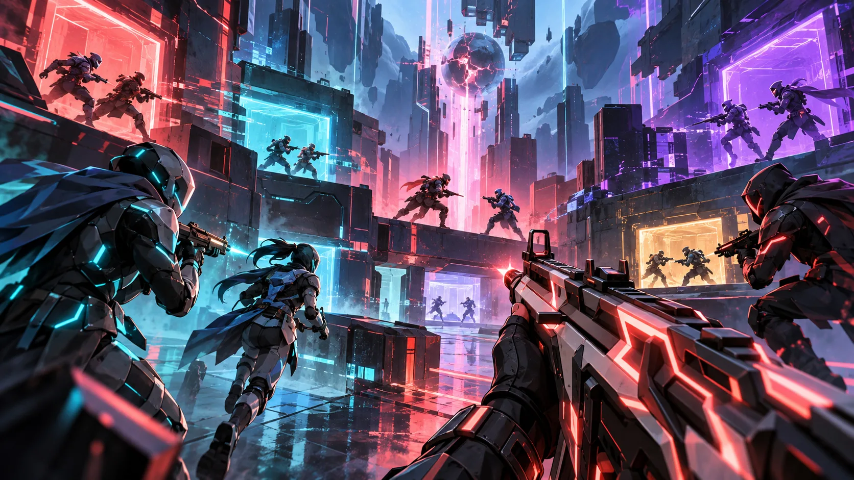 Ilustrasi VALORANT Gauntlet: Glitched, Mode 16 Pemain yang Menguji Adaptasi dan Komunikasi