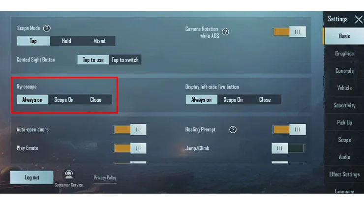 Ilustrasi Cara Mengaktifkan Gyroscope PUBG Mobile & Setting Terbaik